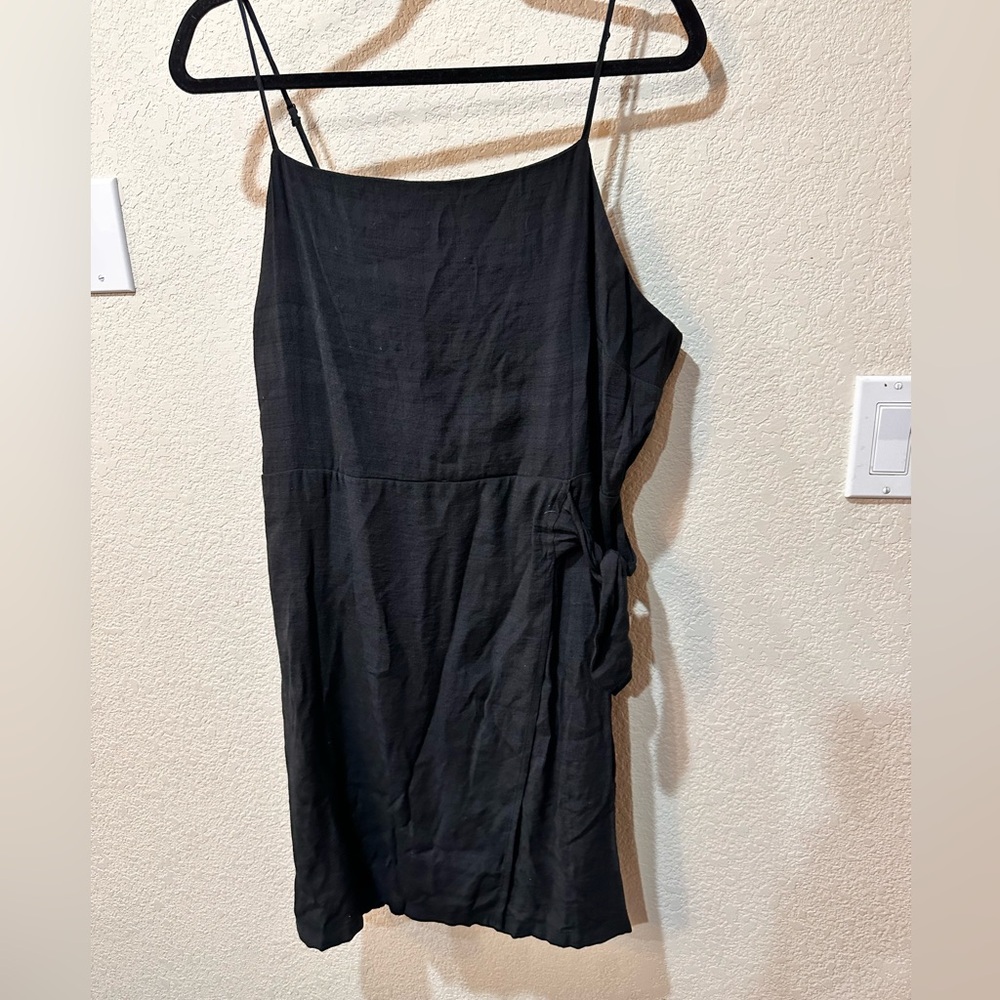 Nine West, spaghetti strap black wrap style dress, size 1X